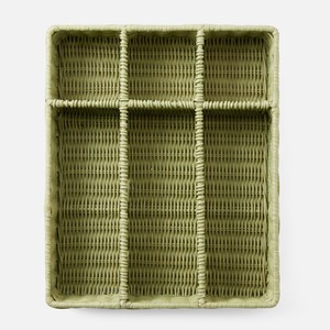 Rattan cutlery <b>trays</b> kitchen <b>drawer</b> tabletop organiser flatware holder <b>tray</b> utensil container caddy - Product Image 5