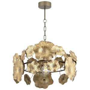 Lustre moderne en fer, luminaire suspendu floral pour salon, décoration de villa - Product Image 2
