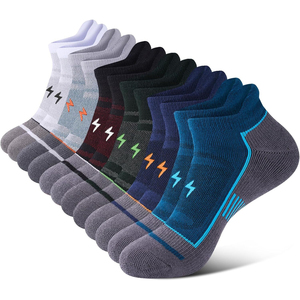 Men's <b>Black</b> Ankle <b>Socks</b> With Pattern Breathable Knitted Sports <b>Socks</b> Summer Lightweight Fit - Product Image 5