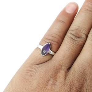 Handmade 925 Sterling Silver Trendy Party <b>Ring</b> Comes With Natural Amethyst Gemstone Bezel Setting Spiritual Stone <b>Boho</b> <b>Rings</b> - Product Image 5