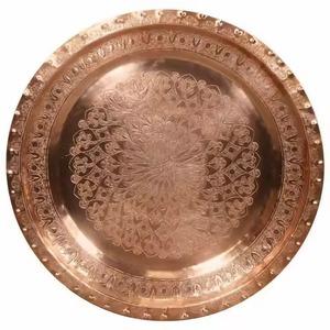 Assiette de Présentation en Cuivre Grand Style – Accessoire de Luxe pour la Décoration de Table pour Réceptions de Mariage, Restaurants, Hôtels et Événements - Product Image 3