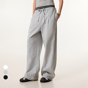 Custom <b>Mens</b> Wide Leg Sweatpants Oversized Baggy Joggers Heavyweight Fleece Loose Fit Streetwear <b>Lounge</b> <b>Pants</b> - Product Image 5