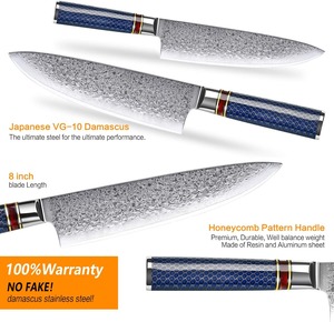 Chef <b>Knife</b> 8 Inch Damascus Chefs <b>Knife</b> Japanese <b>Kitchen</b> <b>Knife</b> Sharpest 67-Layer High Carbon Stainless Steel <b>knife</b> Cooking - Product Image 4