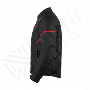 แจ็คเก็ตหนังแท้สำหรับขี่มอเตอร์ไซค์คุณภาพดีที่สุดสำหรับผู้ชาย รุ่นใหม่ล่าสุดสำหรับฤดูหนาว พร้อมแผ่นป้องกันที่ถอดออกได้ สามารถสั่งทำได้ - Product Image 3