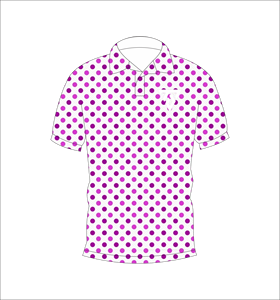 Men <b>White</b> Pink Polka Dot <b>Polo</b> Shirt Casual Short Sleeve Breathable Summer <b>Golf</b> Shirt Custom Logo - Product Image 4