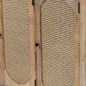 Vandana Pebble Altis Rattan Wood <b>Sideboard</b> for Stylish Indoor & Outdoor Modern Home Interiors - Product Image 2