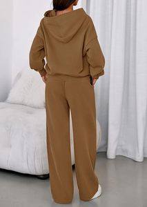 Conjunto de Sudadera con Capucha Oversize y Pantalones de Chándal de Forro Polar Premium para Mujer, Conjunto Deportivo de Sudadera con Capucha y Pantalones de Chándal para Mujer - Product Image 3