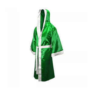 Robe de boxe en satin de haute qualité, robe d'arts martiaux, robe de compétition, vêtements d'arts martiaux, robe de boxe à capuche, tenue de combat - Product Image 2