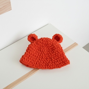 Gorro de Punto Divertido con Orejas de Animales, Hecho a Mano, de Poliéster/Algodón, para Viajes, Casual, de Verano, 2025 - Product Image 5