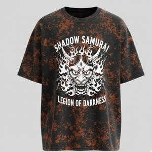 เสื้อยืดผู้ชายสไตล์วินเทจ ล้างสีแบบแอซิดวอช เนื้อผ้าฝ้ายนุ่ม ระบายอากาศได้ดี ทรงหลวม ใส่สบาย เหมาะสำหรับชุดลำลองในชีวิตประจำวัน - Product Image 5