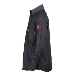 FR Denim Shirt 100% C 7 oz Ropa de seguridad resistente al fuego (Denim Black) 2X-Large - Product Image 3