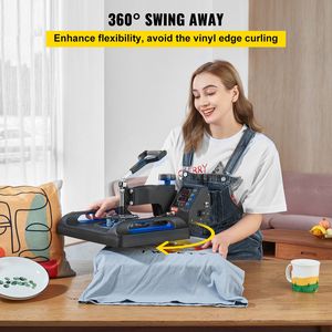Pressa a Caldo per Sublimazione 5-in-1 da 800W per T-shirt e Tazze, 12x15 Pollici, Doppi Controlli Digitali - Product Image 6