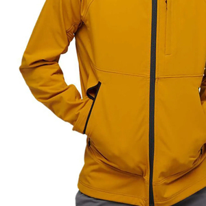 OEM Custom Men's Hooded <b>Winter</b> Softshell <b>Jacket</b> Breathable <b>Waterproof</b> Eco-Friendly Vintage Style Front Logo Made in Pakistan - Product Image 2