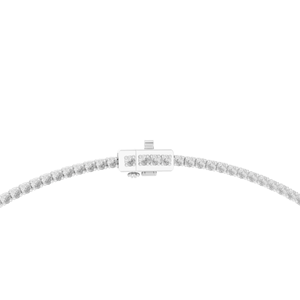 Collier ras du cou délicat en diamant de laboratoire certifié IGI, plaqué rhodium, avec pendentif poire flottant taille radiant, idéal pour mariage et cadeau - Product Image 2