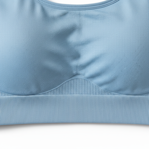 Soutien-gorge de sport sans couture RINGMODE GEARS bleu ciel - Vêtement de sport minimaliste respirant et écologique en Spandex/Polyester - Product Image 4