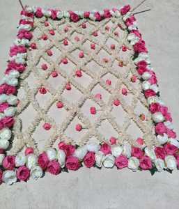 Traditional Indian <b>Wedding</b> Floral Phoolon Ki Chadar Artificial Rose & Jasmine Flower Canopy for Bridal Entry - Product Image 5