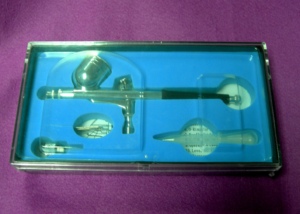 Aérographe HC0203 |   Aérographe portable en aluminium à double action avec déclencheur à bouton-poussoir pour maquillage, nail art et automobile - Vente en gros - Product Image 2