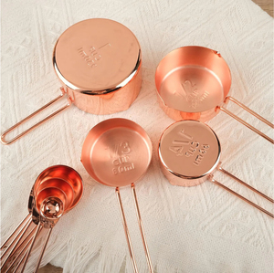 Copper Stylish <b>Measuring</b> Cups Set With Wired Handle Shiny Polished Kitchenware Handcrafted Reasonable Price <b>Measuring</b> <b>Tools</b> - Product Image 6
