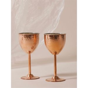 Copa de vino de metal martillado hecha a mano, copa de cóctel plateada, copa de champán de lujo con tallo de latón para decoración del hogar o bodas. - Product Image 5