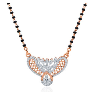 Juego de Mangalsutra de Oro Rosa de 14 Quilates al por Mayor con Pendientes, 6.200g de Peso Neto, Juego de Joyería de Oro Real Marcado para Minoristas y Proveedores - Product Image 3