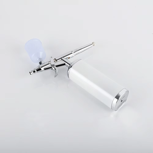 Aérographe professionnel 0,3 mm à alimentation par gravité, vitesse réglable, double action, portable, avec godet de 10 cc et corps en aluminium - Product Image 4