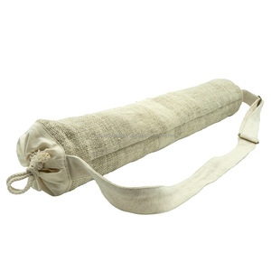 เสื่อผ้าใบคอตตอนสำหรับเล่นโยคะกระเป๋าถือกระเป๋าทันสมัยเป็นมิตรต่อสิ่งแวดล้อมสำหรับผู้ที่ทำจากป่านแบบยั่งยืนในระหว่างการเดินทาง - Product Image 3