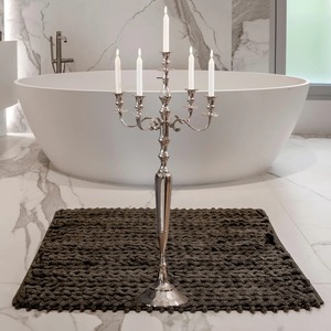 Candélabre de haute qualité à cinq bras pour centre de table de mariage, idéal pour les banquets et événements d'hôtel - Product Image 3