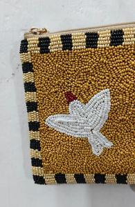 Bolsa de cuentas con forma de tortuga multicolor, hecha a mano, bordada, tipo clutch, monedero con cremallera, bolsa de animales con cuentas, bolsa de cosméticos tropical para playa, personalizada - Product Image 3