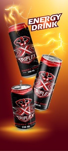 เครื่องดื่มชูกำลังทริปเปิ้ลเอ็กซ์ ราคาส่งถูก ขนาด 330 มล. 500 มล. บรรจุกระป๋อง คุณภาพสูง เครื่องดื่มคาเฟอีน - Product Image 5