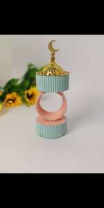 Brûleur à Bakhoor en bois très demandé avec coupelle en métal résistant à la chaleur – Brûleur d'encens Oud arabe de luxe pour cadeaux Ramadan Kareem - Product Image 3