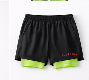 Custom 2 in 1 Running <b>Shorts</b> <b>Compression</b> Activewear <b>Men's</b> <b>Compression</b> Workout <b>Shorts</b> Athletic Gym <b>Shorts</b> For <b>Men</b> - Product Image 2
