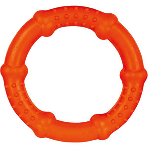 Anillo Flotante de Goma Natural de 16 cm, Juguete Masticable para Mascotas, Color Rojo - Product Image 3