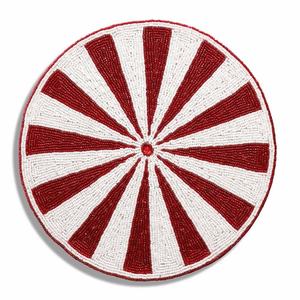 Hot Selling Round Floral Marigold Glass Beaded <b>Table</b> Mat Handmade Glass Beads Place Mat For Dinning Thanksgiving & Festive <b>Decor</b> - Product Image 2