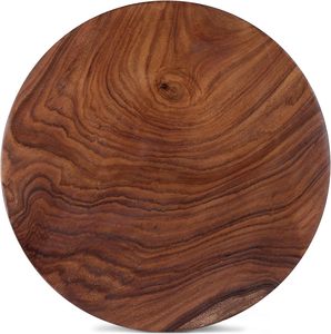 Tabla de Madera Redonda Hecha a Mano Moderna con Ruedas y Pin |   Juego de Chakla Belan para Amasar Fácilmente, Ecológico, Apto para Lavavajillas, para Hoteles y Hogares - Product Image 4