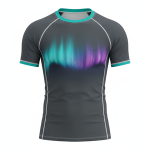 T-shirt de compression à manches courtes de haute qualité, sublimé, tissu respirant, coutures renforcées, MMA BJJ, design personnalisé - Product Image 1