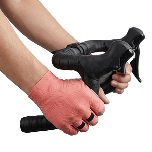 Gants de cyclisme mi-doigts en polyester/coton pour hommes et femmes, protection UV, compatibles écran tactile, pour vélo, course, sport, gym, pêche estivale - Product Image 6