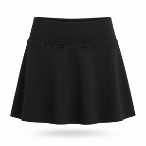 Jupe-short de tennis et pickleball pour femme, taille haute, coupe trapèze, avec short intégré à taille élastique, finition premium, vêtements de sport d'été, OEM - Product Image 2