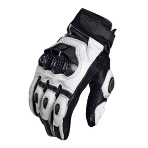 Guantes de Motociclismo de Cuero con Pantalla Táctil, Acolchado de Palma Rígido, Ligeros, Antideslizantes, Dedos Completos, Unisex - Product Image 4