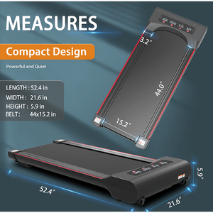 280LBS portatile tavolo da corsa tapis roulant 2.5HP motore silenzioso telecomando aerobico allenamento deambulatore inferiore programma preimpostato per - Product Image 4