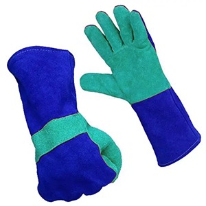Guantes de Soldadura Personalizados CAPTAIN INDUSTRY, Guantes de Seguridad de Cuero Transpirable, Protección Completa para los Dedos, Impermeables, Antideslizantes, con Protección UV - Product Image 3