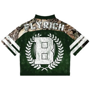Camiseta de Fútbol Americano para Hombre al por Mayor, Camuflaje RealTree, Manga de Malla de Poliéster, Uniforme Deportivo, Ropa de Equipo Personalizada, Fabricante OEM a Granel - Product Image 6