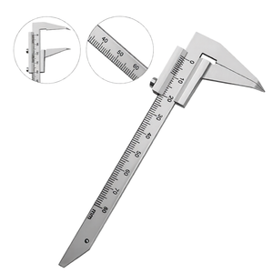 Calibre Beerendonk 0-80 mm, échelle double face, instrument de mesure chirurgical, outil de mesure de précision en acier inoxydable - Product Image 1