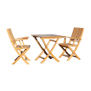 Adjustable Folding Teak Wood Modern Luxury Waterproof <b>Stackable</b> Outdoor <b>Garden</b> Dining <b>Chair</b> for Patio & Park Use - Product Image 2
