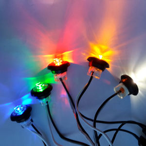 Feux <span class=keywords><strong>de</strong></span> <span class=keywords><strong>position</strong></span> latéraux LED ronds miniatures <span class=keywords><strong>de</strong></span> 3/<span class=keywords><strong>4</strong></span> po avec montage à œillet et connecteurs bullet, étanches et scellés, pour bateaux, remorques et camions - Product Image 5