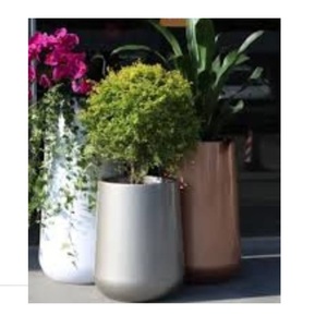 Seau en métal galvanisé vintage tendance avec poignée pour décoration extérieure, maison et jardin, lot de 2 jardinières suspendues - Product Image 2