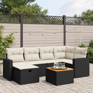 Ensemble de canapés de jardin noirs pour l'extérieur - Product Image 1