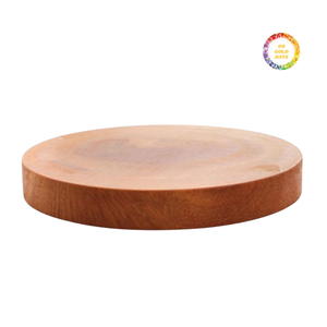 Tabla de Cortar Redonda de Bambú, Ecológica, Reutilizable, Ligera, Fácil de Limpiar, Apta para Lavavajillas - Product Image 3