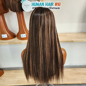 Peluca de Cabello Humano Vietnamita 100% Virgen, Doble Trama, con Cierre de Encaje Transparente HD 5x5, Sin Pegamento, 20 Pulgadas, Liso Extremo, 200 Densidad - Product Image 2
