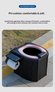 Inodoro Portátil de PU con Tapa para Adultos, Inodoro para Coche, Camping, Bebés y Niños - Product Image 6