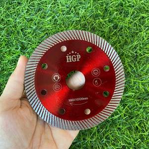 Disque de coupe professionnel industriel HGP de 4 pouces en acier inoxydable diamanté et revêtu de Ti pour pierre, béton, carrelage - Durable et renforcé - Product Image 2